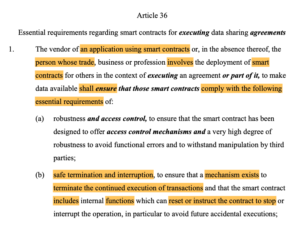 Blockchain devs expect complications from EU smart contract kill switch