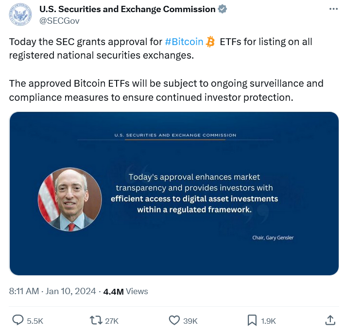 Lawyers, politicians call for investigation of SEC over Bitcoin ETF post
