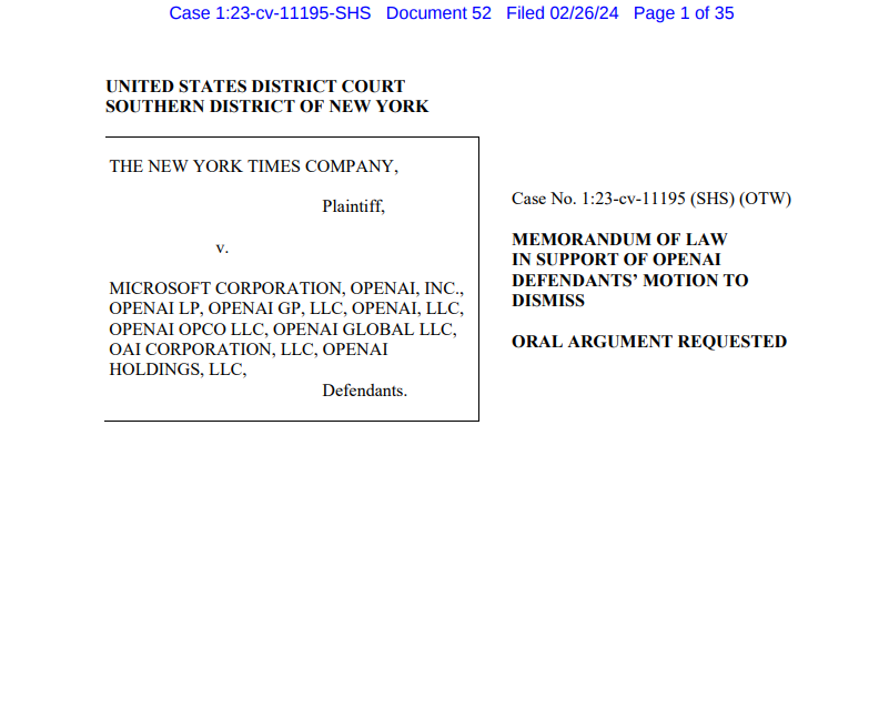 OpenAI accuses New York Times of hacking AI models in copyright lawsuit