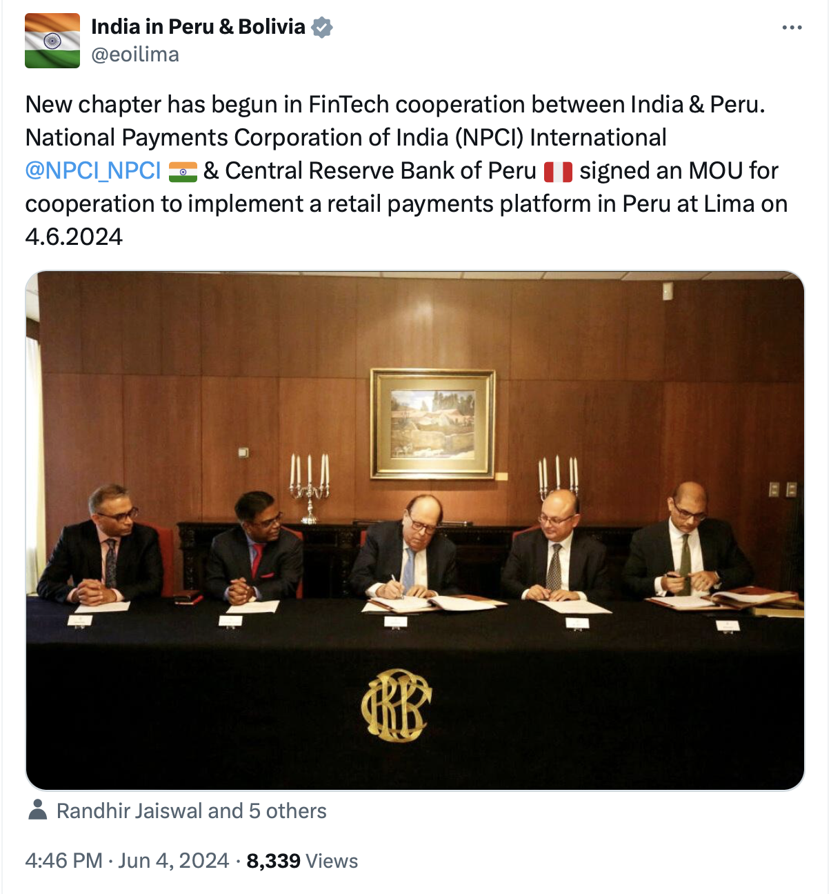 Peru adopts India’s UPI system to boost financial inclusion