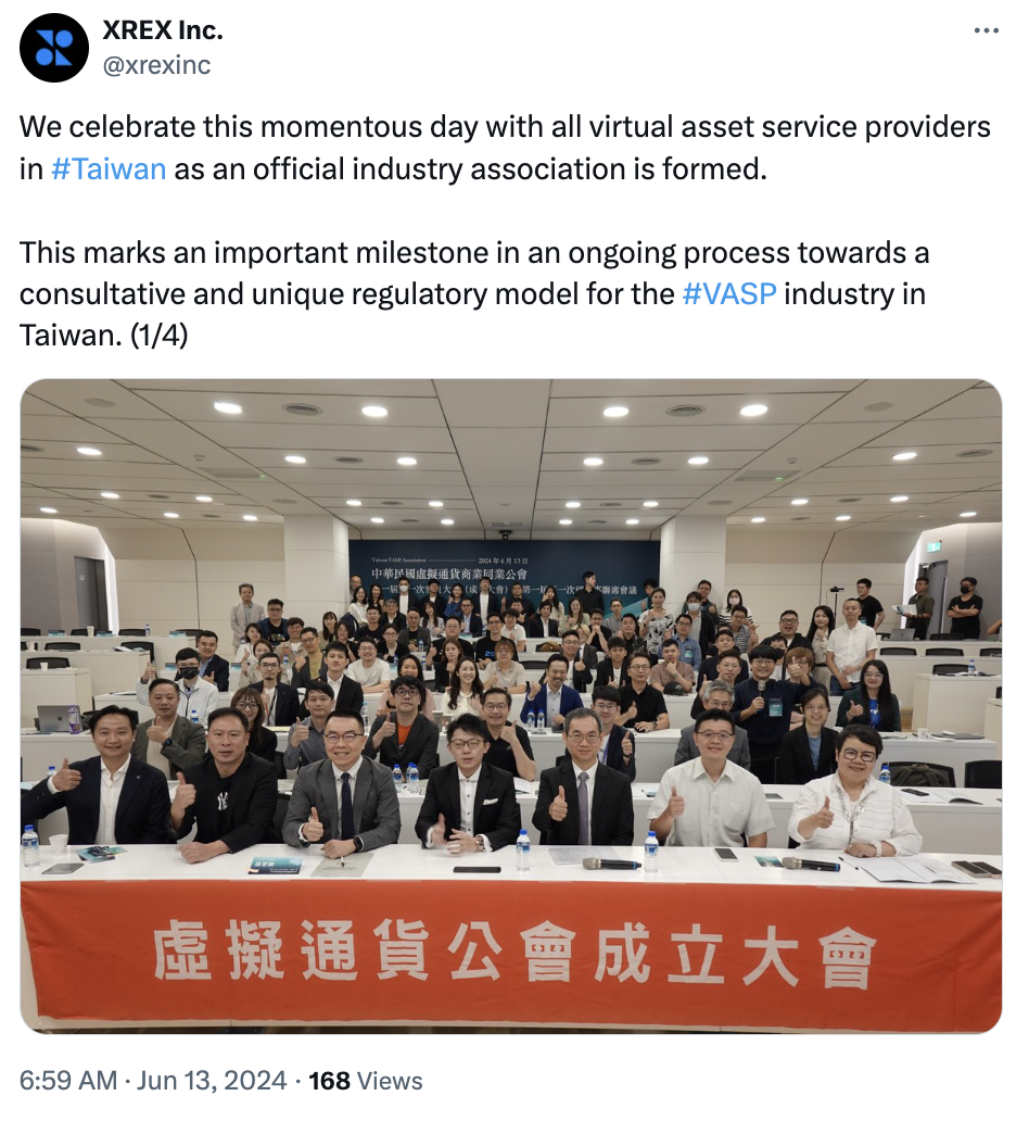 Taiwan establishes association to help crypto firms self regulate