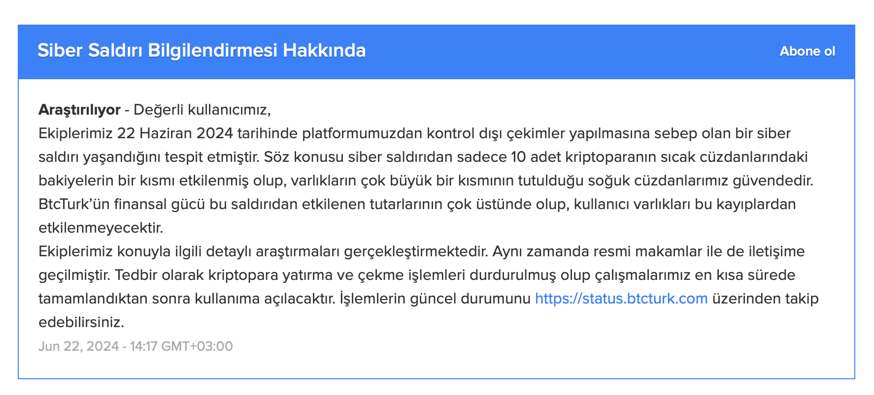 Binance assists BtcTurk attack probe, freezes $5.3M in ‘stolen funds’