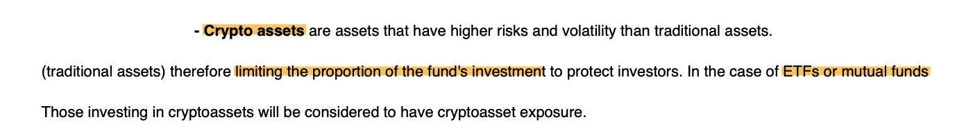 Thai SEC floats allowing crypto products in mutual, private funds