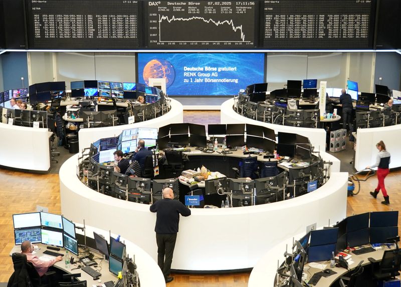 European shares end lower as trade war worries spike; automakers slide