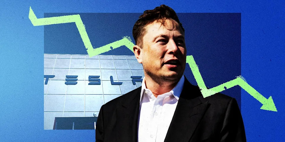 As Tesla stock craters, retail investors are buying near-record amounts of shares