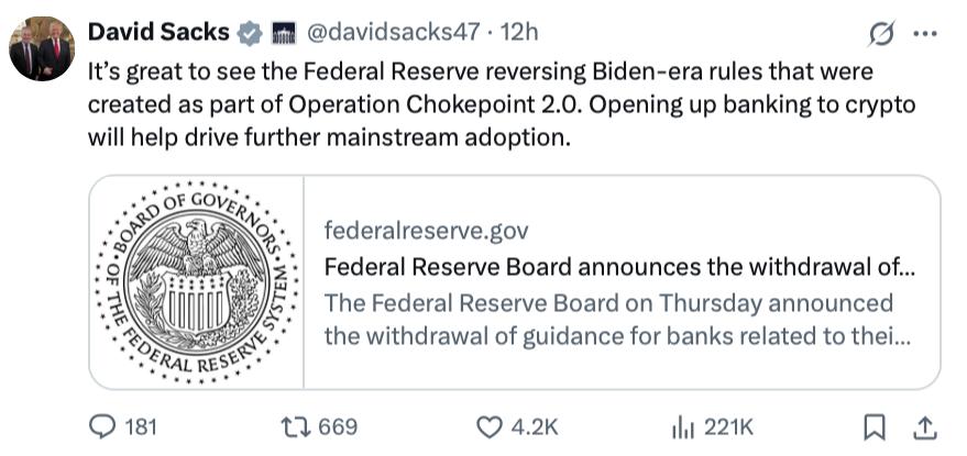 Crypto banking rule withdrawal by Fed ‘not real progress’ — Senator Lummis