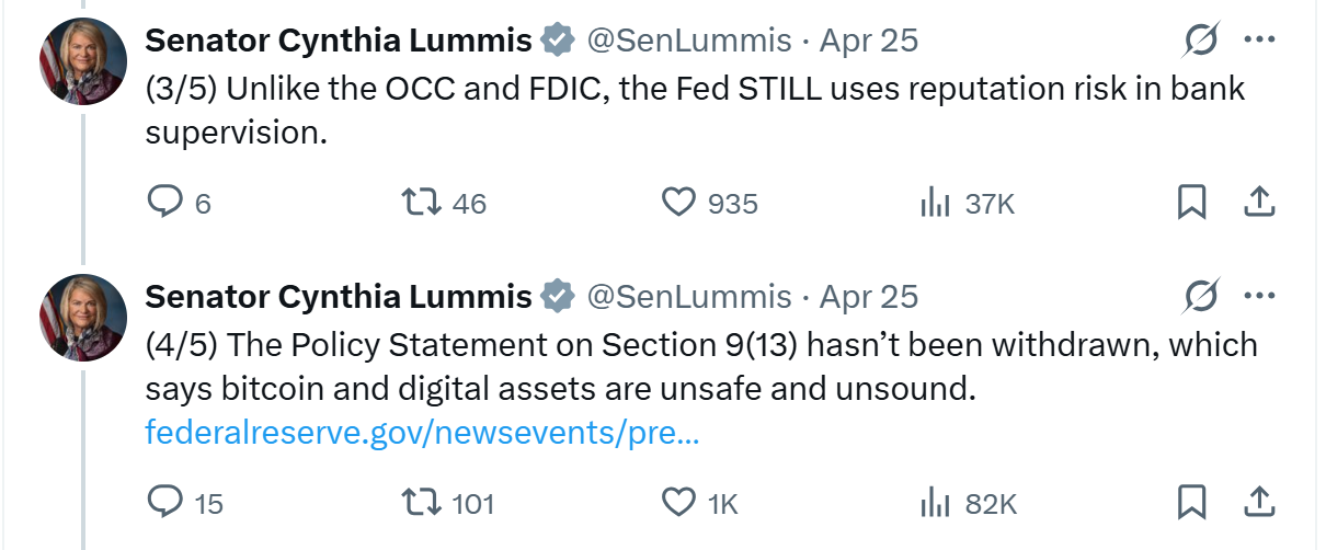 Caitlin Long slams US Fed over stablecoin policy favoring big banks