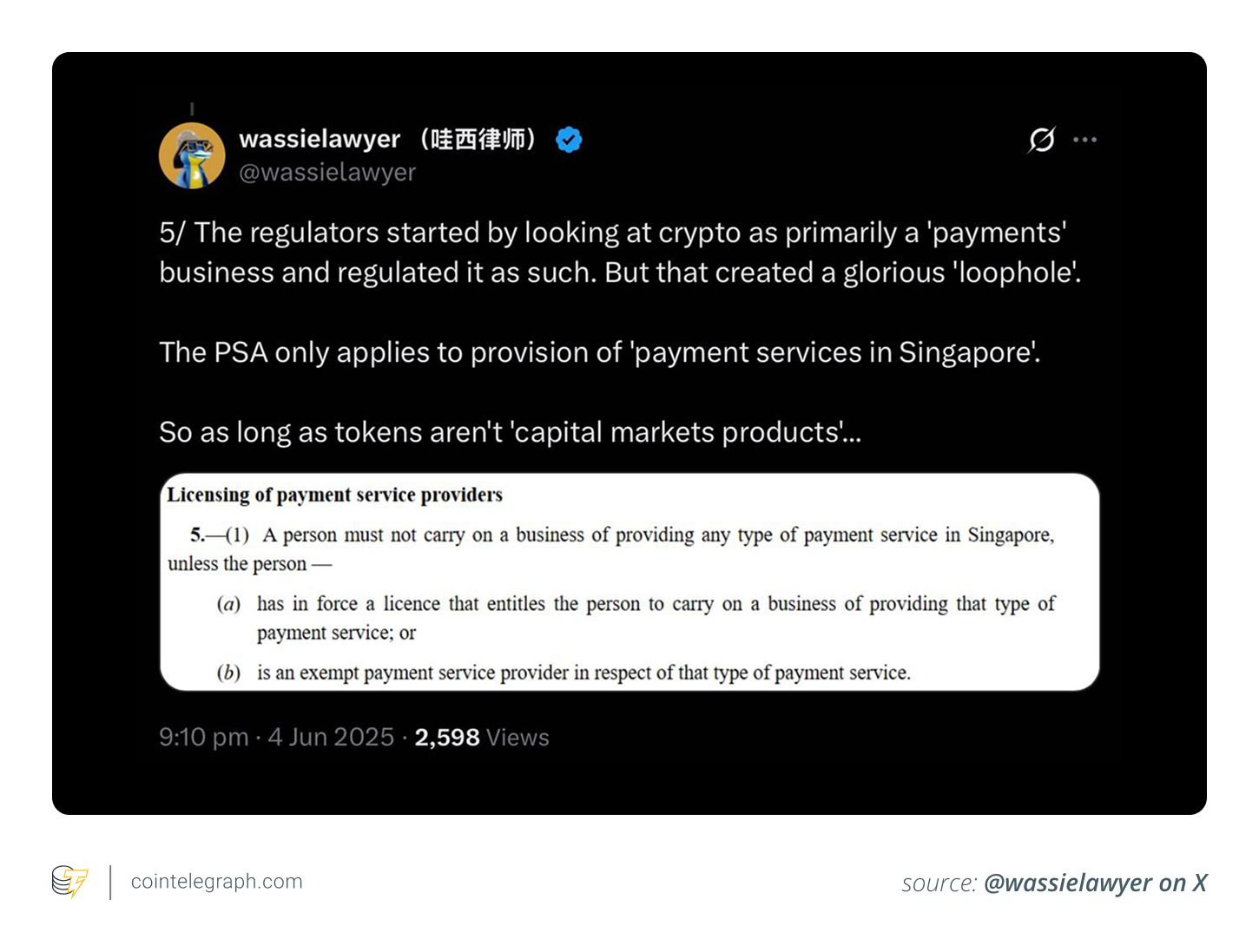 Break Singapore’s new crypto rules and you could face $200K fine or jail